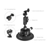 Smallrig Support à ventouse de 4,5" pour caméras d'action 5855 – Image 2