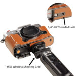 Smallrig Kit de protection en cuir demi-coque pour FUJIFILM X-T30 / X-T30 II / X-T30 III (Marron) 5670 – Image 3