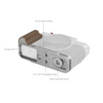 Smallrig Plaque de montage en L avec poignée en bois pour FUJIFILM X-T30 / X-T30 II / X-T30 III (Argent) 5667 – Image 2