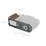 Smallrig Plaque de montage en L avec poignée en bois pour FUJIFILM X-T30 / X-T30 II / X-T30 III (Argent Charbon) 5668 – Image 2